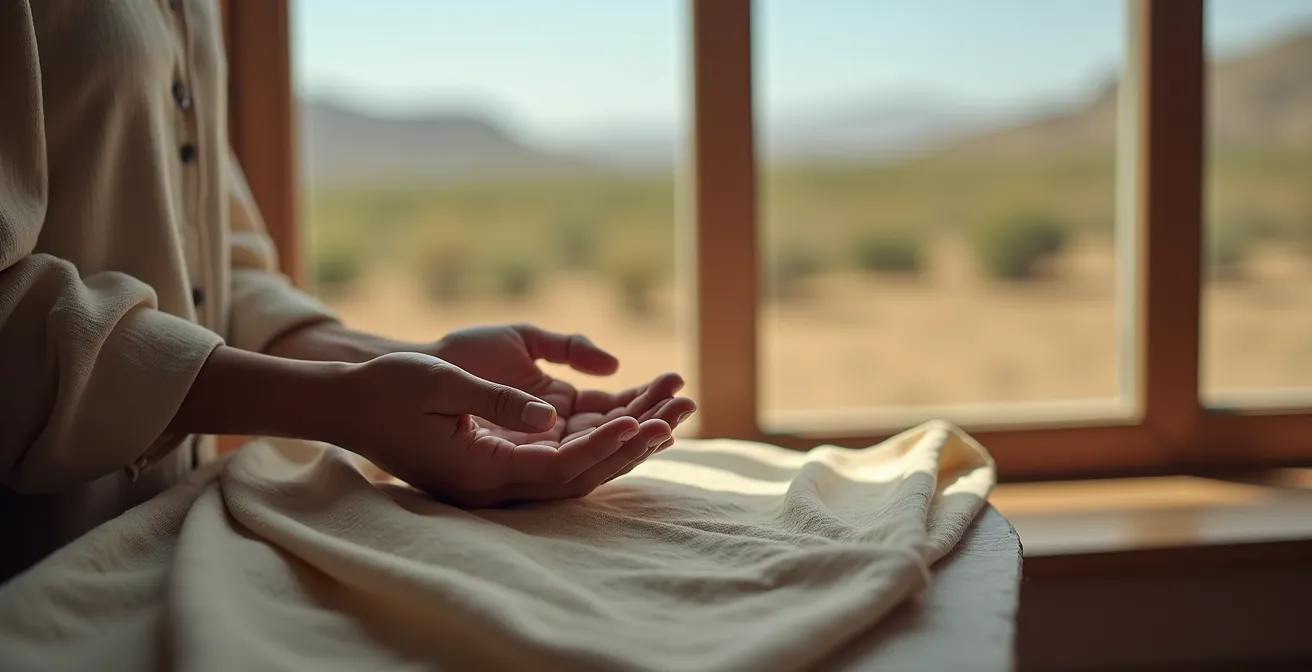 Visualización comparativa del consumo de agua entre diferentes materiales textiles